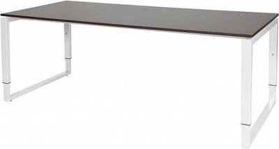 Verstelbaar Bureau - Domino Plus 200x90 logan - wit frame