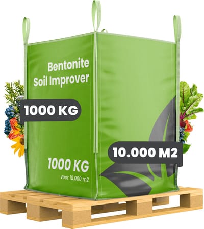 Bentoniet Klei – Zandgrond Bodemverbeteraar (bigbag 1000 kg – voor 10.000 m2) - Organifer