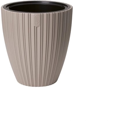 Vita bloempot Mika 50 taupe + voor binnen en buitenhuis + uv / vorstbestendig + binnenpot met handvaten