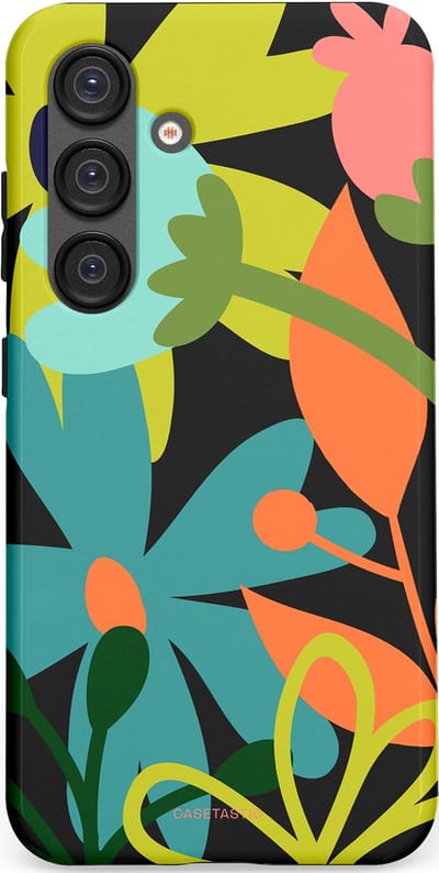 Casetastic Hoesje Geschikt voor Samsung S25 - Stijlvolle Beschermende Duo-layer Case - Botanisch Feest