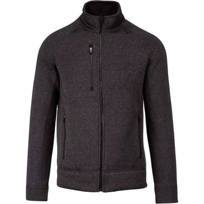Kariban Heather herenvest met rits K9106 - Dark Grey Melange - XXL