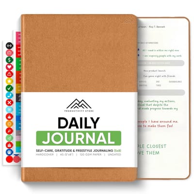 Mindfulness en productiviteit dagboek - Dagelijks inzicht en rust in een hardcover notebook
