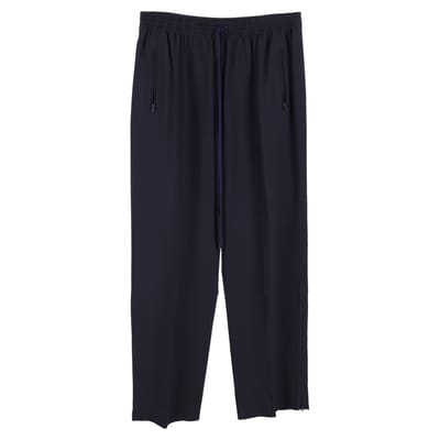 Chloé broek met trekkoord in marineblauw polyester