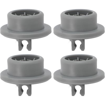4 PCS Roues de Panier Inférieur de Lave-Vaisselle pour Neff 165314 Rouleau de Remplacement de Rail de Panier Inférieur gray