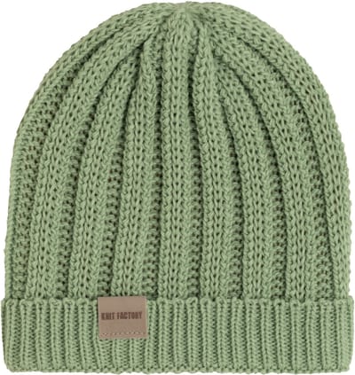Knit Factory Nica Muts - Sage Green - One Size