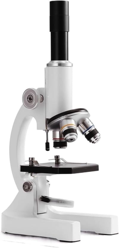 Optische Microscoop - Vergrootglas Instrument - Wetenschappelijk Onderzoek - 64X tot 2400X Vergroting - 285 x 160 x 110 mm