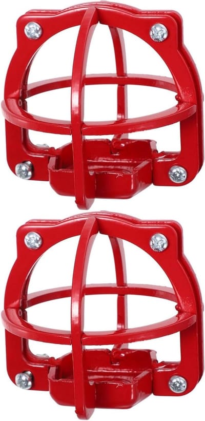 Brandbluskap Beschermers - Sprinkler Beugel - Installatie Beschermen - IJzeren Kooiconstructie - 1/2 inch - Rood