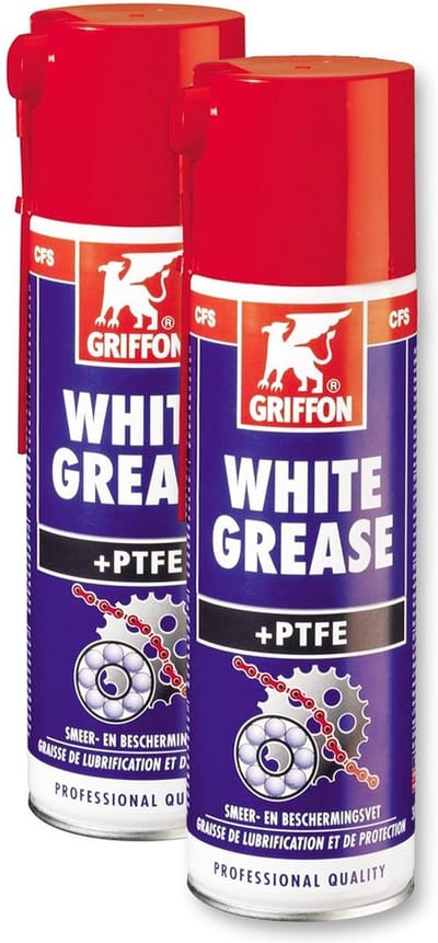 GRIFFON Spuitbus white grease 300 ml - 2 stuks