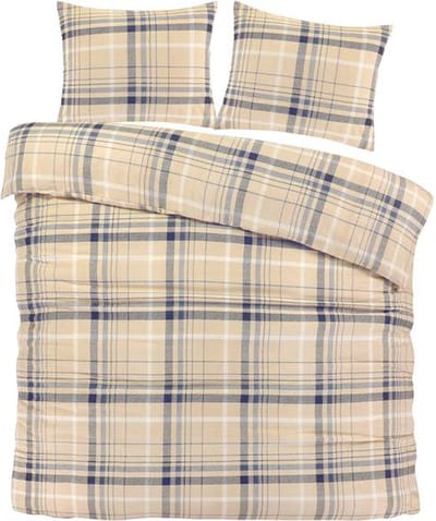 Day Dream Sölden - Flanel - Dekbedovertrek - Lits-jumeaux - 240x200/220 cm - Beige