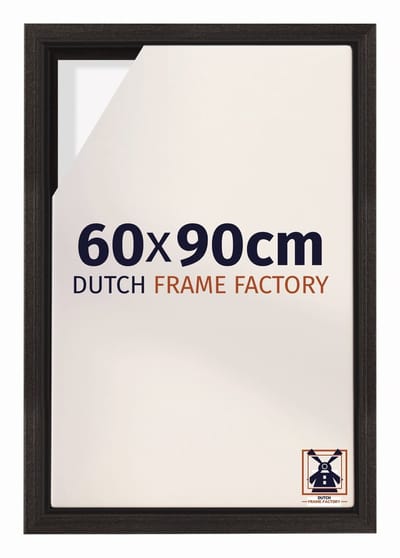 Baklijst 60x90 cm - Eiken Donker - Geschikt voor Canvasdoek - MDF Baklijst Lausanne
