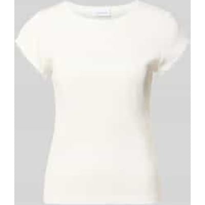 Geribbelde T-shirt met bubbels voor dames COMMA