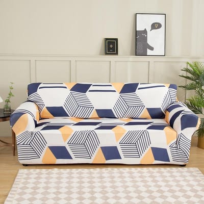 1PC Antislip Bankhoes Elastische Bankhoezen voor Woonkamer Bedrukte Bankhoezen Bankhoes funda sofa 1/2/3/4 Zits S ( AF-90-140cm)1pc white