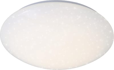 BRILONER VIPE - Plafonnière - plafondlamp met sterdecor - LED - 16 Watt - 1600 Lumen - Ø 39 cm - wit