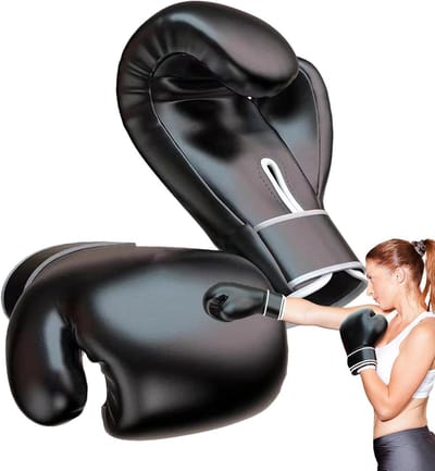 Bokshandschoenen - Trainingshandschoenen - Sport Training - Compact Ontwerp - 300g - Zwart