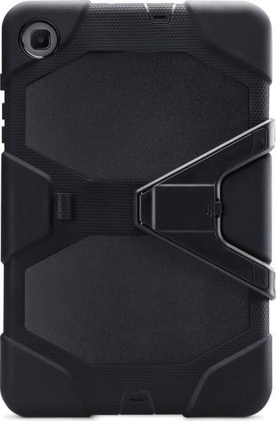 Xccess Tablethoes geschikt voor Samsung Galaxy Tab S6 Lite Hardcase Backcover | Xccess Survivor Essential | Schokbestendig Galaxy Tab S6 Lite Telefoonhoesje | Anti Shock Proof + Standaard - Zwart
