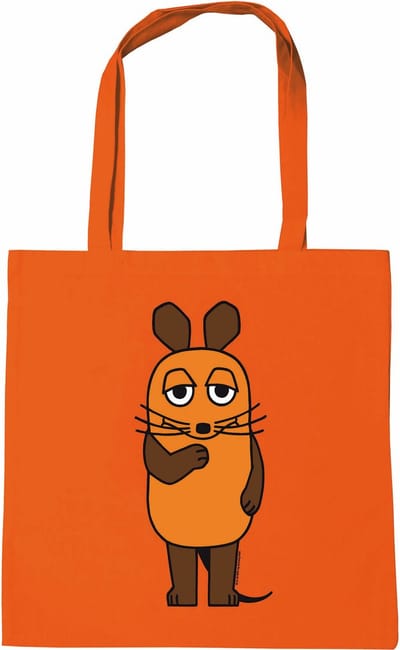 Logoshirt Schultertasche Baumwolltasche Die Sendung mit der Maus