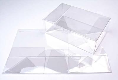 Plastic Doosjes 24,2x15,2x7,6cm Autolock Bodem (25 stuks) | transparante doosjes | doorzichtige doosjes