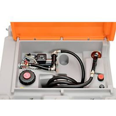 Mobiel tankstation CEMO DT-Mobil Easy Basic, Cematic 230 V elektrische pomp, dieseltank 980 l, B 1270 x D 1070 x H 1120 mm