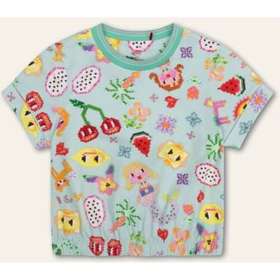 Oilily Tutu T-Shirt- maat98/3T Surf Spray