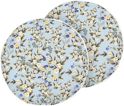 VALLORIA - Buitenkussen set van 2 - Lichtblauw - 40 cm - Polyester