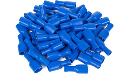 Benson Kabelschoenenset - Vrouwelijk - PVC - 2.5-6.3 mm - Blauw - 50 stuks