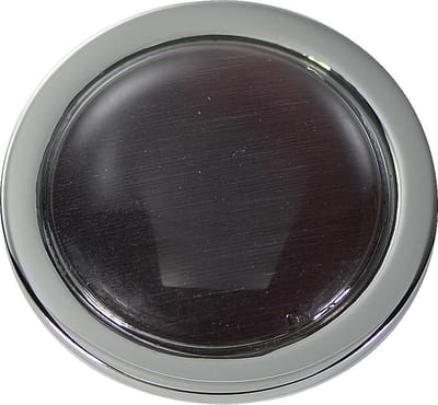 Quiges - Munthouder Munt 25mm Cat's Eye Paars Zilverkleurig - EPRS044