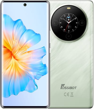FOSSiBOT S3 PRO Smartphone - Dual SIM - 6GB RAM - 128 GB ROM - 5000mAh - 6,67 inch HD+ AMOLED Scherm -Android 14- GPS,NFC,Face ID,OTG -groen