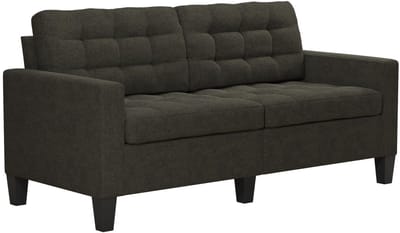 Bowie-Sofa 3-zits - Grijs Linnen