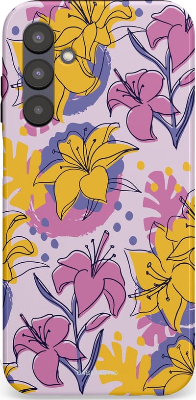 Casetastic Hoesje Geschikt voor Samsung A25 - Stijlvolle Beschermende Duo-layer Case - Flora Fantasia