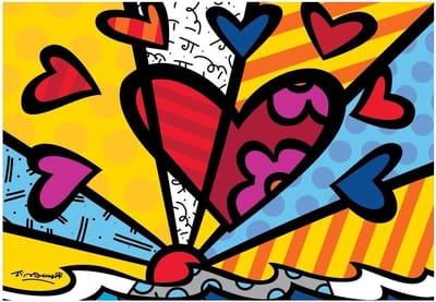 Legpuzzel 1000 stukjes - Puzzel kunstwerk - Ontspannend tijdverdrijf - Geïnspireerd door Romero Britto - 69x47 cm - Kleurrijk