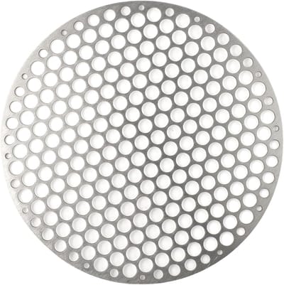 Famanu – Roestvrij staal rond grillrooster - rond barbecuerooster - gaas - rooster voor buiten - camping - kookgerei - barbecue rond grillrooster (22 cm)