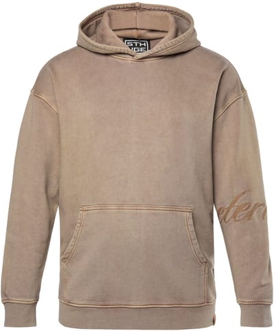 STHUGE - Heren - Hoodie oversized trui met capuchon - Lichtbruin - Maat 3XL