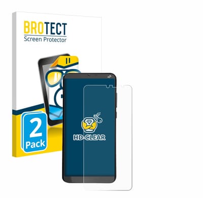 BROTECT - Screenprotector voor Brondi Amico XL - Folie Beschermfolie transparant 2 Stuks