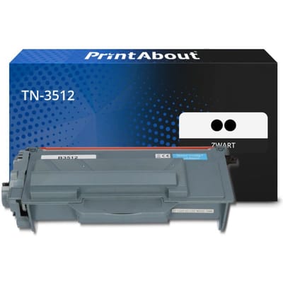 PrintAbout huismerk Toner TN-3512 Zwart Multipack Extra hoge capaciteit Geschikt voor Brother