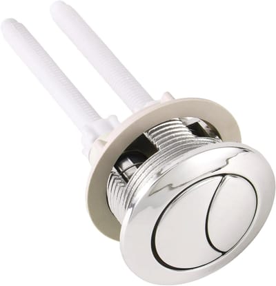 Toiletspoelknop - Dubbele spoeling - Badkamer reparatie - Universele pasvorm - 38mm gat - Wit