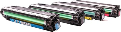 ABC huismerk Set 4x toner geschikt voor HP Color LaserJet Enterprise CP5525 CP5525DN CP5525N CP5525XH M750 M750dn M750n M750xh HP 650A