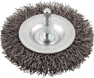 KWB - Schijfborstel op stift - Ø 75 mm - Grof - Gegolfd staaldraad - 607333