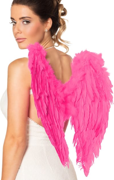 Boland - Vleugels engel Divine roze Roze - Volwassenen - Vrouwen - Engel - Fantasy