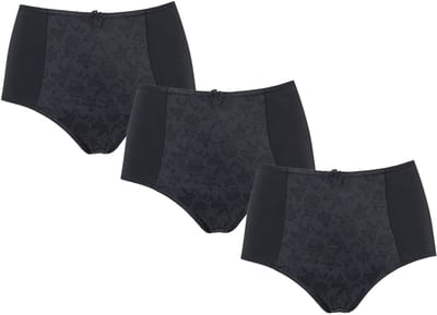 3-pack Dames Tailleslip art. 8012 J&C zwart - maat 3XL