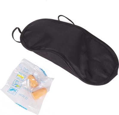 Benson Reisset - Slaapmasker en oordoppen - Comfortabel - Zwart - Universele maat