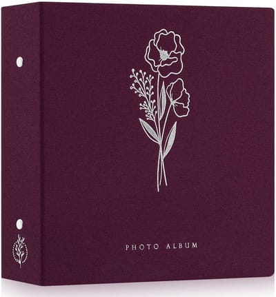 Dailygoods- Fotoalbum 600 Foto's - Insteekvakjes - Linnen Omslag - 10x15 cm - Waterdicht - Luxe Zilveren Print - Fotoboek