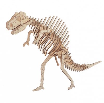 Spinosaurus kleur - 3D Puzzel met Handleiding - DIY - Miniatuur Modelbouw Hout Kinderen en Volwassenen - Houten bouwpakket - Assemblr