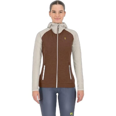 Fleece met capuchon en volledige rits voor dames Karpos Ambrizzola