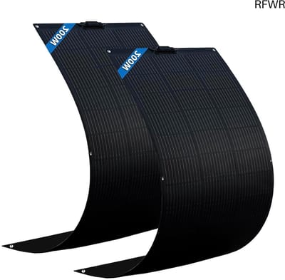 RFWR® Flexibel Zonnepaneel 400W Set van 2 voor Campers en Off-Grid Gebruik