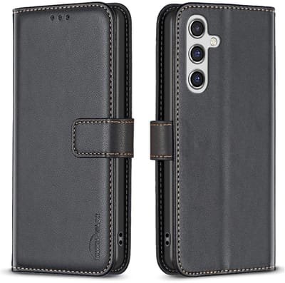 BINFEN Hoesje - Geschikt voor Samsung Galaxy A36 Hoesje - BINFEN Color Book Case - Zwart