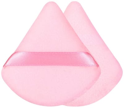 Triangle Powder Puff – 10 stuks – 6,5 x 7 x 1,1 cm – Losse Powder Puff – Setting Powder Puff – Beauty Tool – Make-up Puff – Velour Puff – Multifunctioneel Puff – Geschikt voor het fixeren van poeder, foundation en lichaamsverzorging
