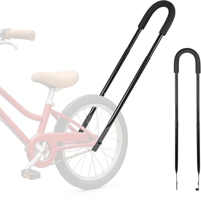 Duwstang voor Kinderfiets - Balansstuur - Duwstok - Fiets Accesoires - In Hoogte Verstelbaar - Comfortabele Grip - Zwart