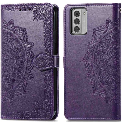 imoshion Hoesje - Geschikt voor Nokia G42 - Mandala Bookcase - Paars