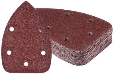 Dailygoods- Schuurpapier Set 25 Stuks - Schuurpapier Driehoek 100mm - Korrel 40-3000 - Antistatisch - Voor Houten Meubels - Hoogwaardig Aluminiumoxide - Schuurmachinepapier