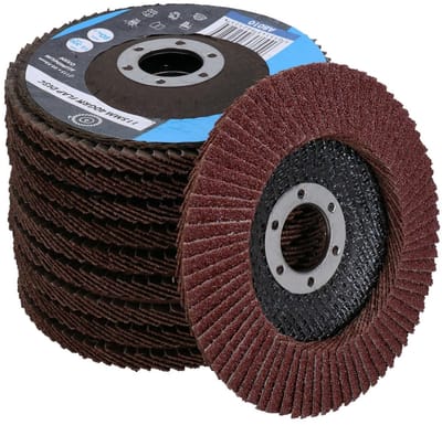 Lamellenschijven - Schuurschijven Klepschijven - Metaal Bewerken - Grove Korrel - 115 mm - Bruin